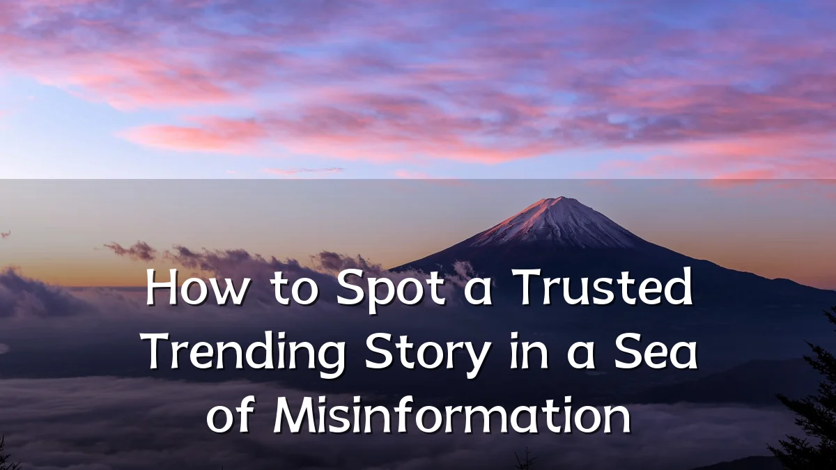 How to Spot a Trusted Trending Story in a Sea of Misinformation
