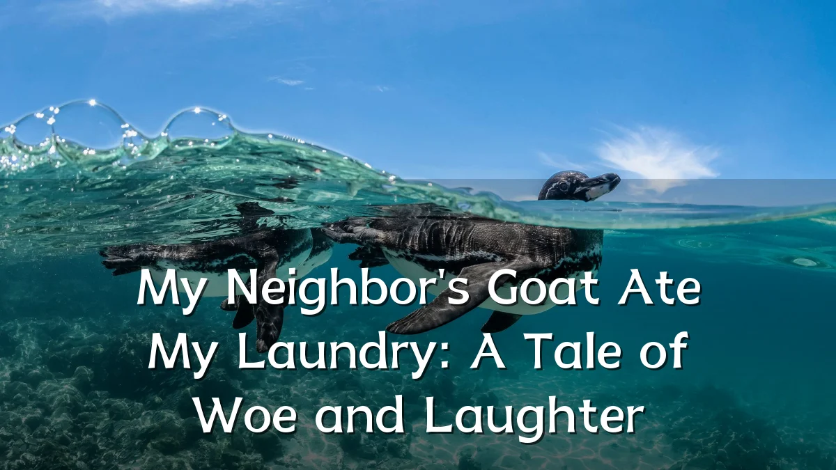 My Neighbor's Goat Ate My Laundry: A Tale of Woe and Laughter