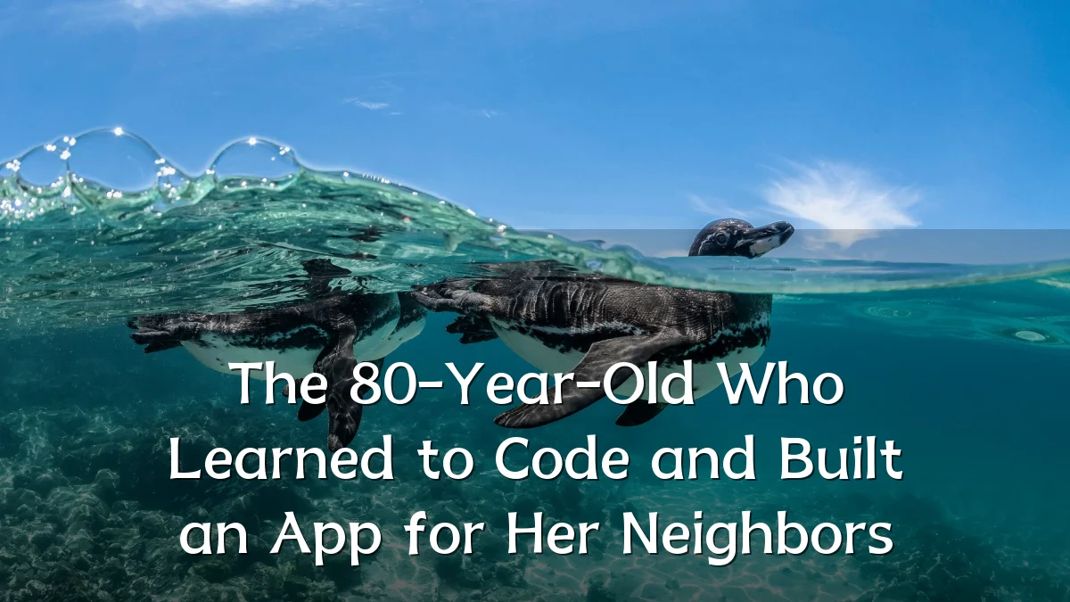 The 80-Year-Old Who Learned to Code and Built an App for Her Neighbors