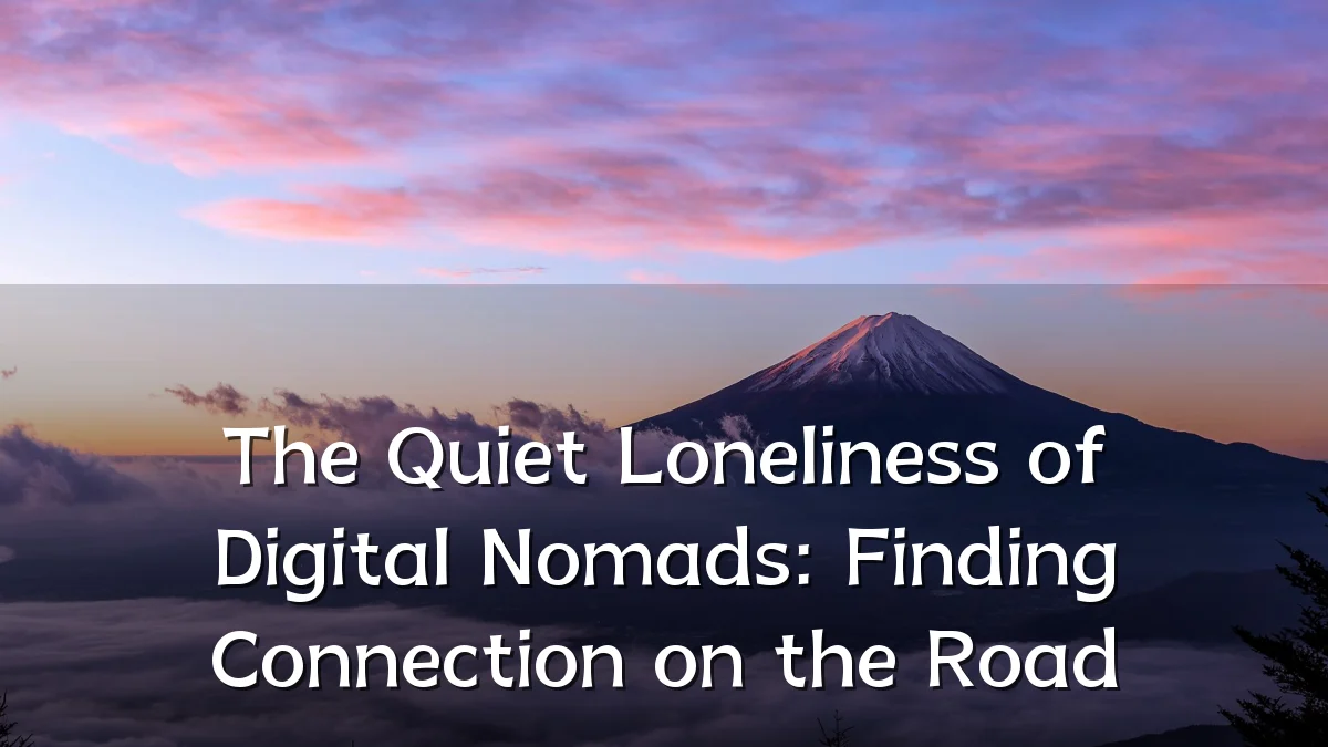 The Quiet Loneliness of Digital Nomads: Finding Connection on the Road