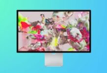 apple studio display blue