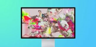 apple studio display blue
