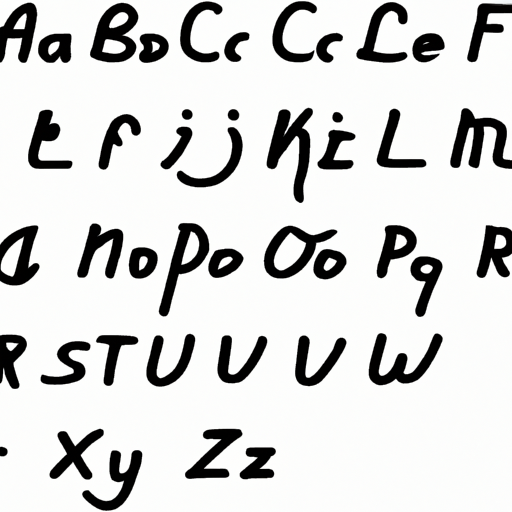 Gregg Shorthand Alphabet