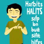 habits will make your life happier. in Cartoon style