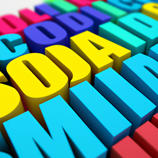 social media. in 3d style social media. in 3d style