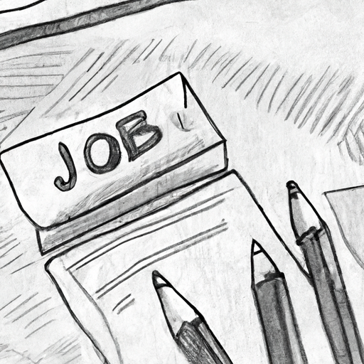 Job Opportunities. in Pencil Sketch style
