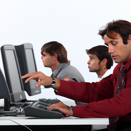 some men in front of some computers