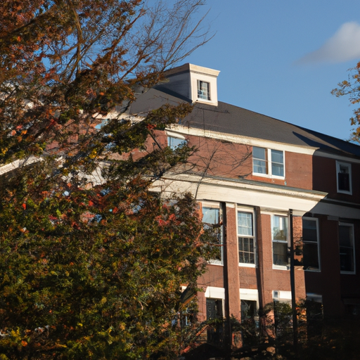 university building with some trees