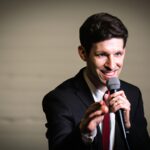 man doing Public Speaking